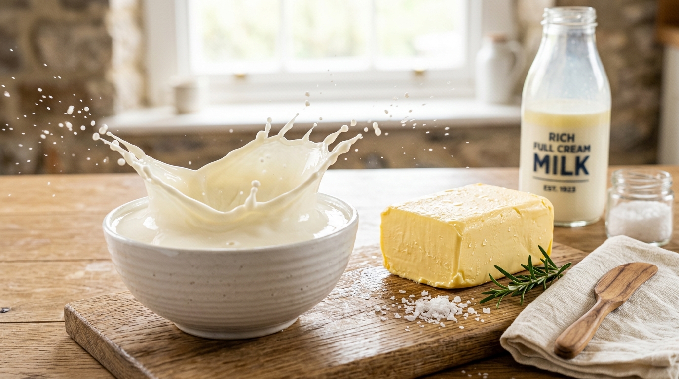 Full cream dairy products